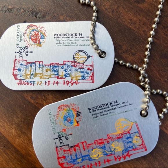 All Like New - 1994 Woodstock - Collectable Dog Tags, Arm Band and Comic Book - Picture 4 of 15